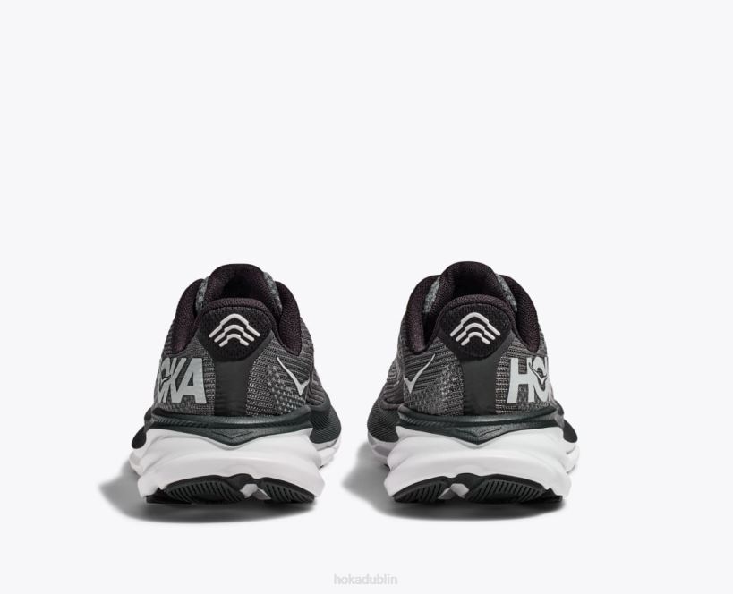 VLP8673 Hoka Kids Clifton 9 Black/White