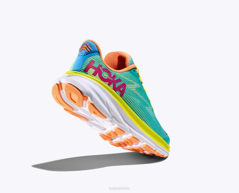 VLP8675 Hoka Kids Clifton 9 Ceramic/Evening Primrose