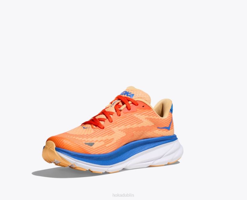 VLP8676 Hoka Kids Clifton 9 Coastal Sky/All Aboard