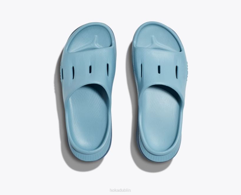 VLP8681 Hoka Kids Ora Recovery Slide 3 Stone Blue/Bluesteel