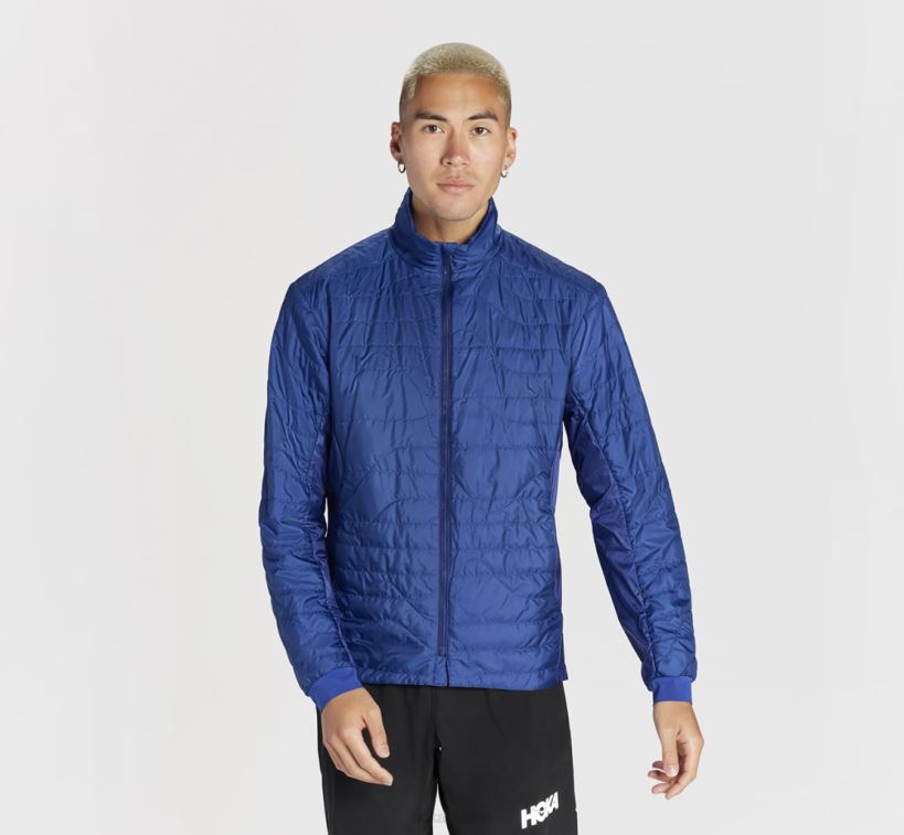 VLP8670 Hoka Men Sky Quilt Jacket Bellwether Blue