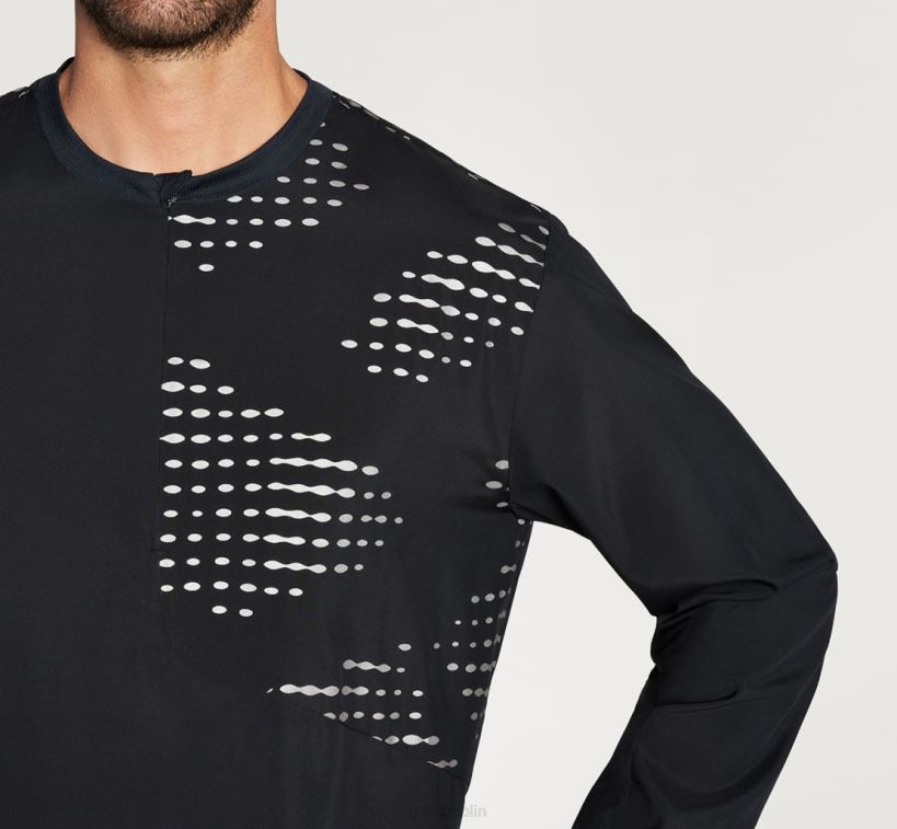 VLP8671 Hoka Men 1/2 Zip Wind Shell Black