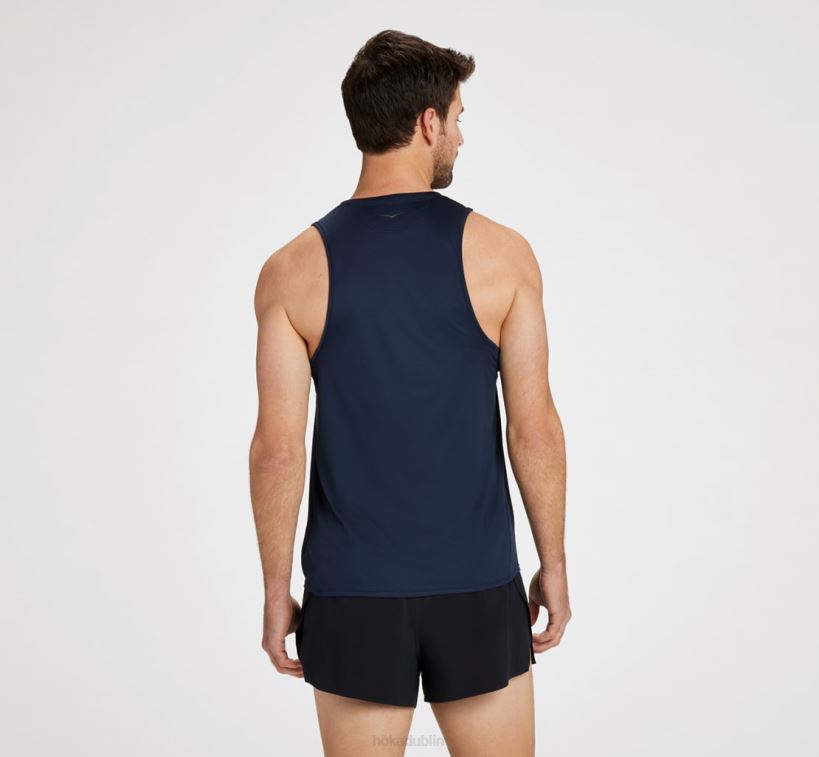 VLP8630 Hoka Men Glide Singlet Outer Space