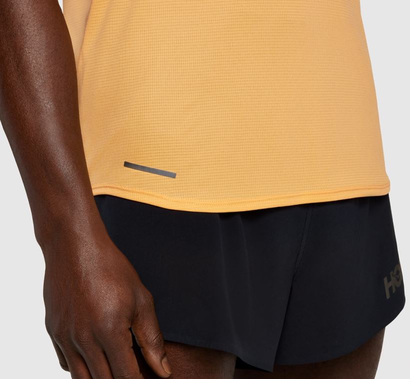 VLP8631 Hoka Men Glide Singlet Mock Orange