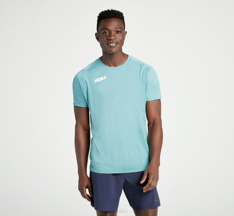 VLP8632 Hoka Men Glide Short Sleeve Trellis