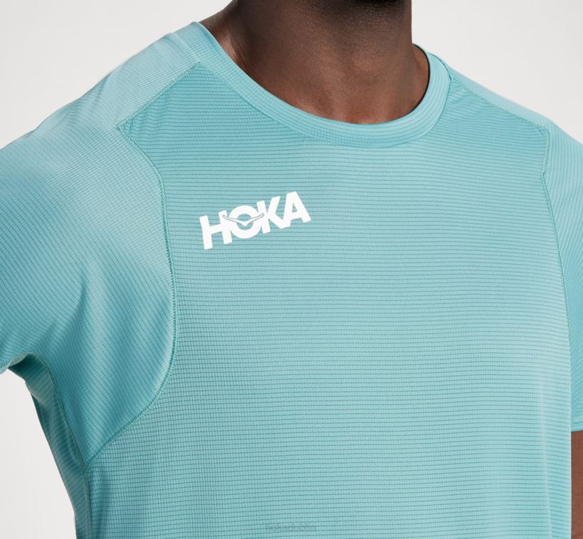 VLP8632 Hoka Men Glide Short Sleeve Trellis