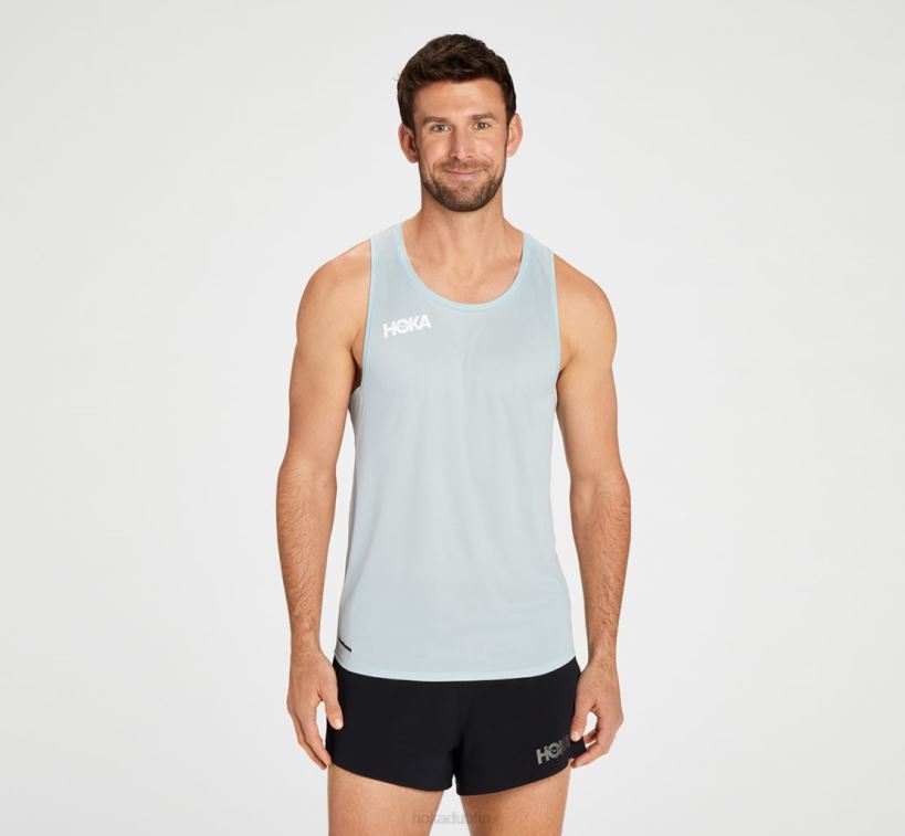 VLP8634 Hoka Men Glide Singlet Black