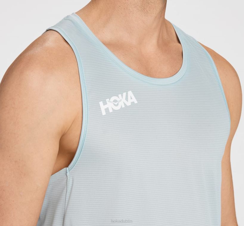 VLP8634 Hoka Men Glide Singlet Black