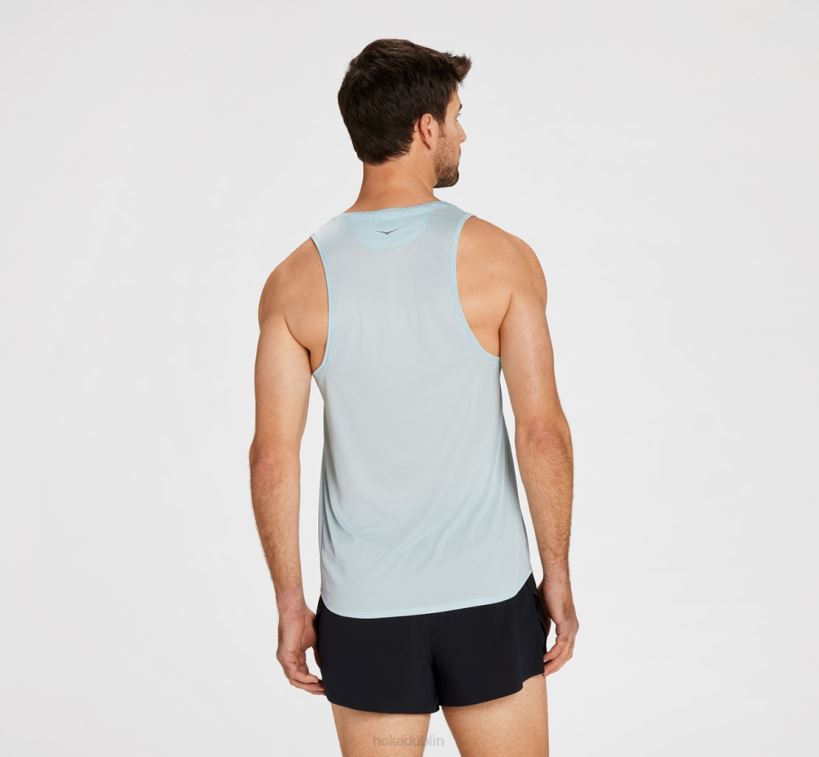 VLP8634 Hoka Men Glide Singlet Black