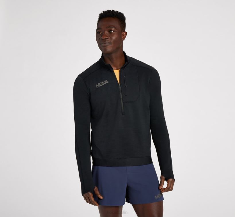 VLP8636 Hoka Men 1/2 Zip Black