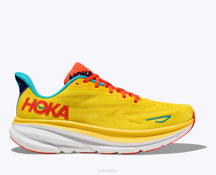 VLP8410 Hoka Men Clifton 9 Passion Fruit/Maize