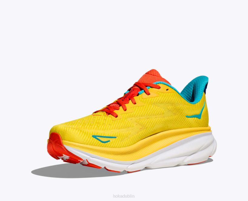 VLP8410 Hoka Men Clifton 9 Passion Fruit/Maize