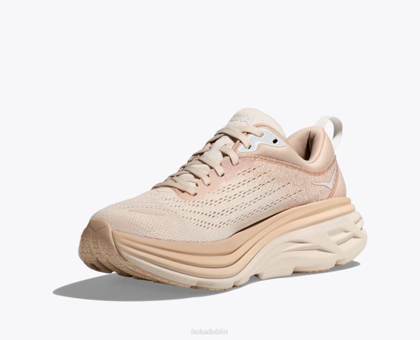 VLP8416 Hoka Men Bondi 8 Shifting Sand/Eggnog