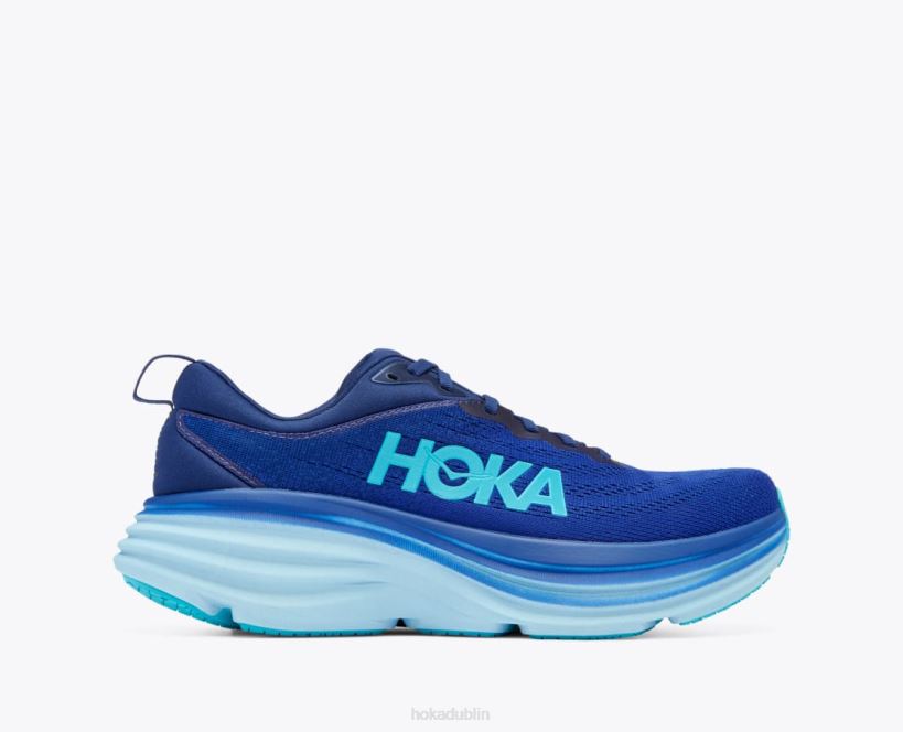 VLP8422 Hoka Men Bondi 8 Bellwether Blue/Bluing