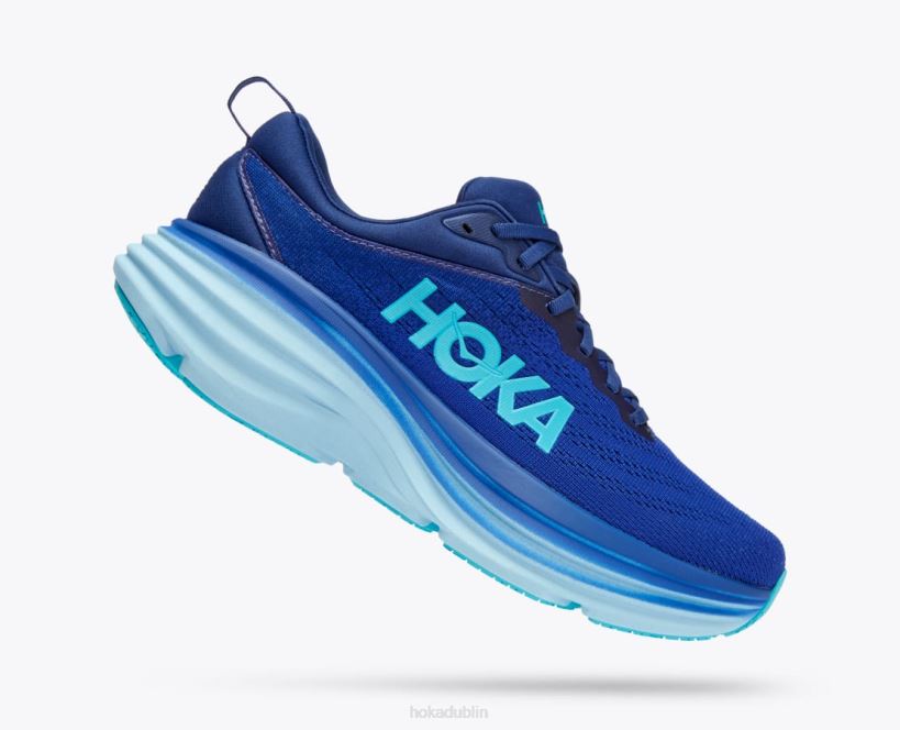 VLP8422 Hoka Men Bondi 8 Bellwether Blue/Bluing