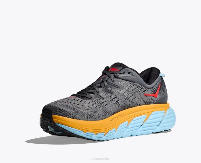 VLP8423 Hoka Men Gaviota 4 Castlerock/Anthracite