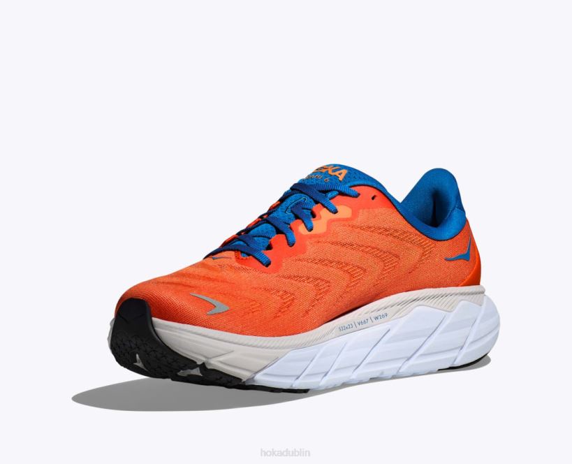VLP8429 Hoka Men Arahi 6 Vibrant Orange/Coastal Sky