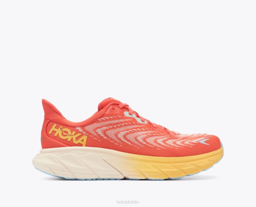VLP8430 Hoka Men Arahi 6 Fiesta/Amber Yellow