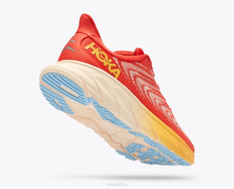 VLP8430 Hoka Men Arahi 6 Fiesta/Amber Yellow