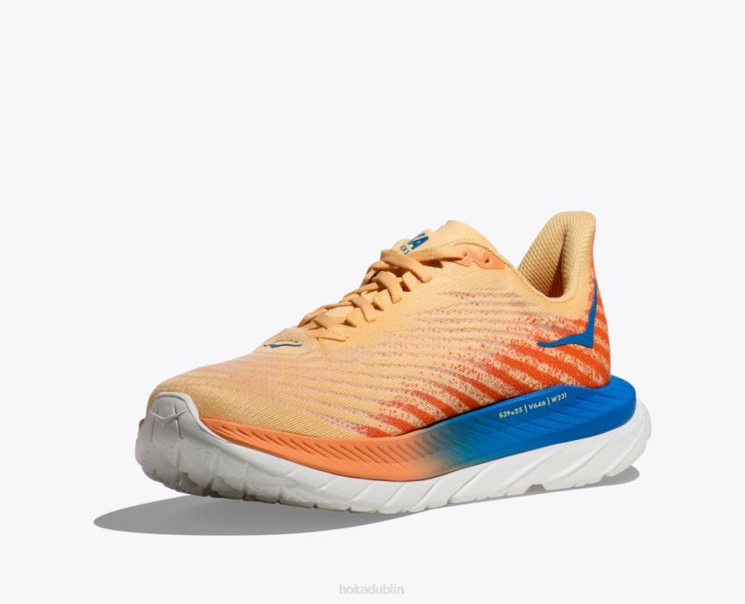 VLP8436 Hoka Men Mach 5 Impala/Vibrant Orange