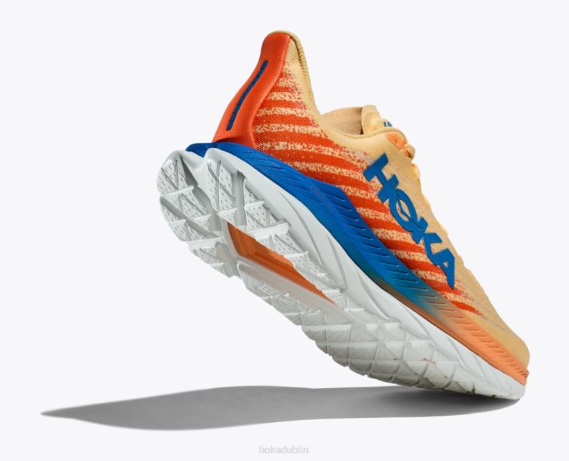 VLP8436 Hoka Men Mach 5 Impala/Vibrant Orange