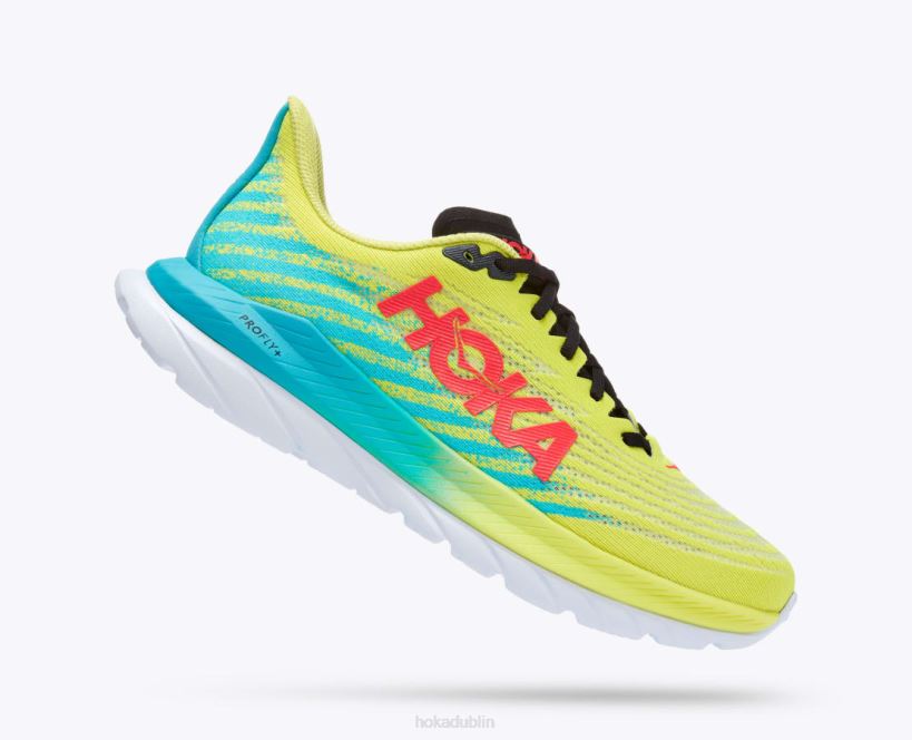 VLP8438 Hoka Men Mach 5 Evening Primrose/Scuba Blue