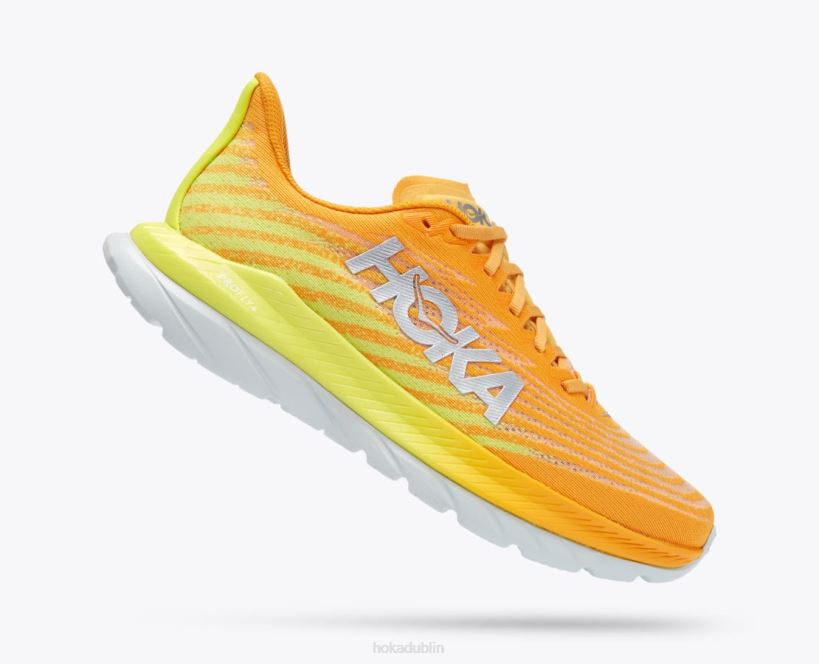 VLP8439 Hoka Men Mach 5 Radiant Yellow/Evening Primrose