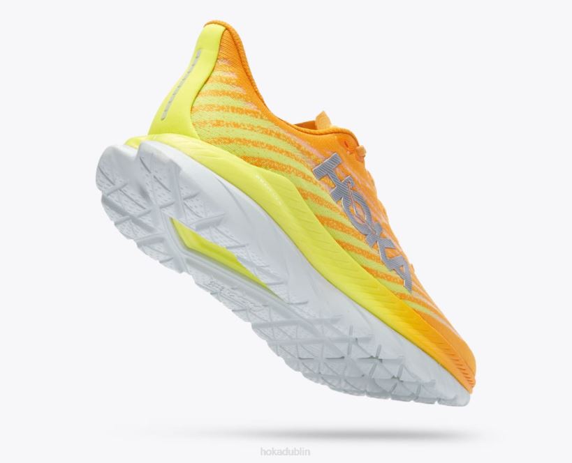 VLP8439 Hoka Men Mach 5 Radiant Yellow/Evening Primrose