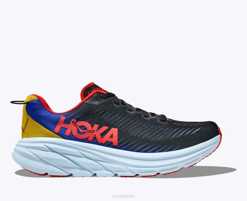 VLP8444 Hoka Men Rincon 3 Black/Dazzling Blue