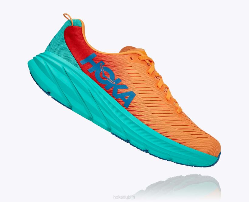 VLP8448 Hoka Men Rincon 3 Blazing Orange/Fiesta