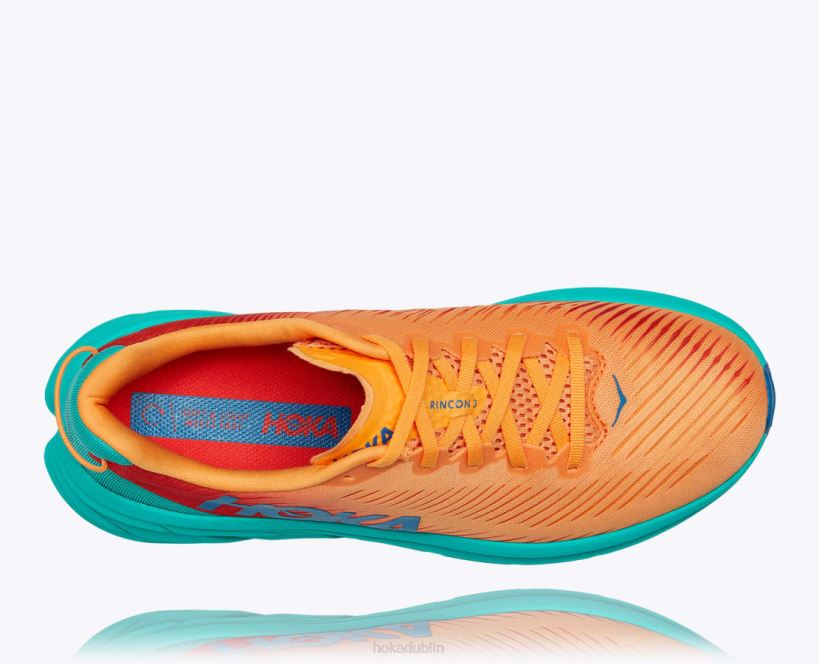 VLP8448 Hoka Men Rincon 3 Blazing Orange/Fiesta