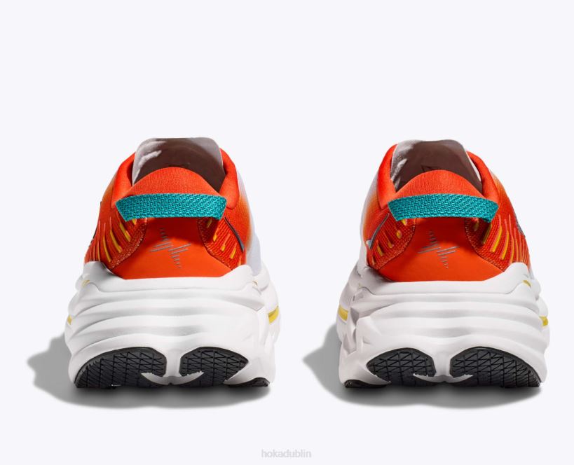 VLP8462 Hoka Men Bondi X Blanc De Blanc/Flame