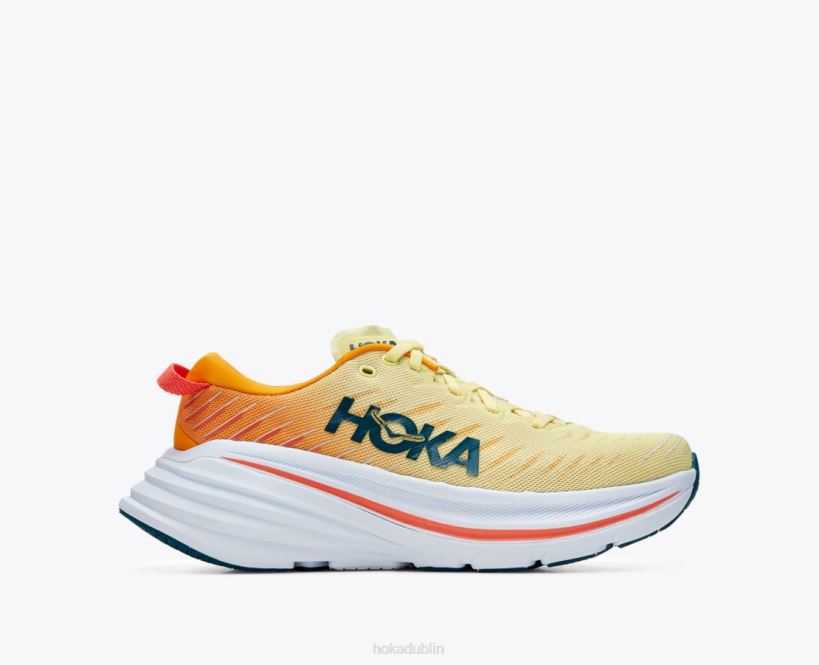 VLP8464 Hoka Men Bondi X Yellow Pear/Radiant Yellow
