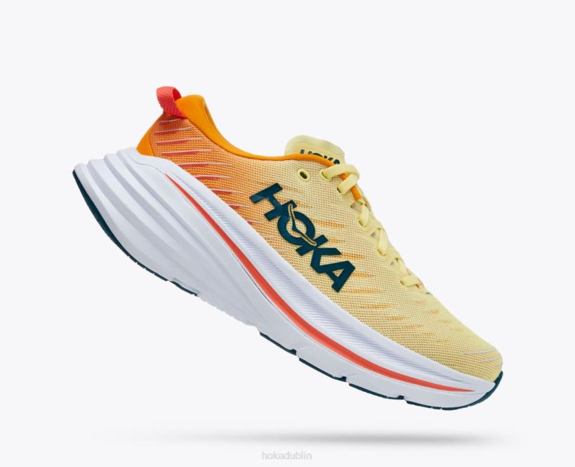 VLP8464 Hoka Men Bondi X Yellow Pear/Radiant Yellow