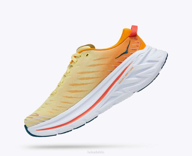 VLP8464 Hoka Men Bondi X Yellow Pear/Radiant Yellow