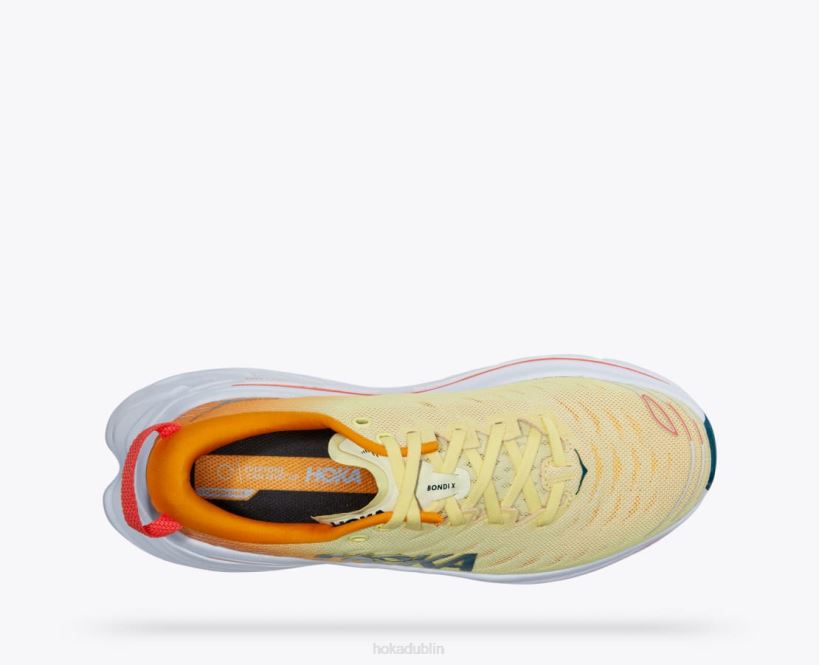 VLP8464 Hoka Men Bondi X Yellow Pear/Radiant Yellow