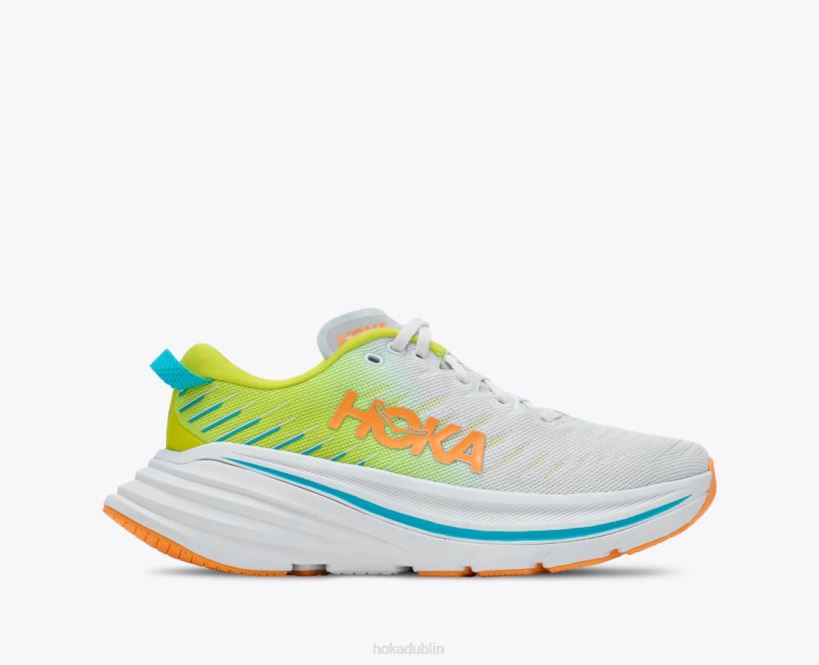 VLP8466 Hoka Men Bondi X White/Evening Primrose