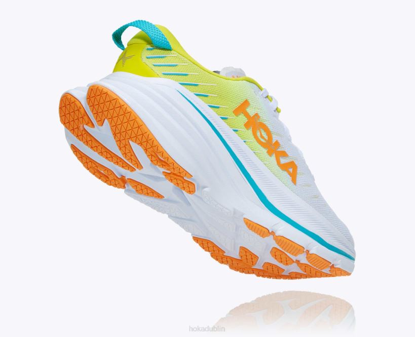 VLP8466 Hoka Men Bondi X White/Evening Primrose