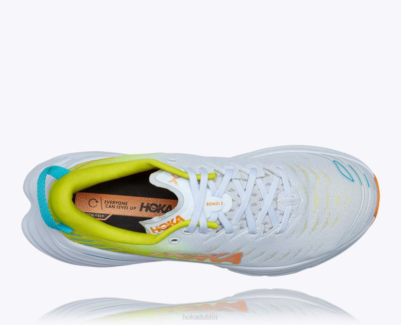 VLP8466 Hoka Men Bondi X White/Evening Primrose