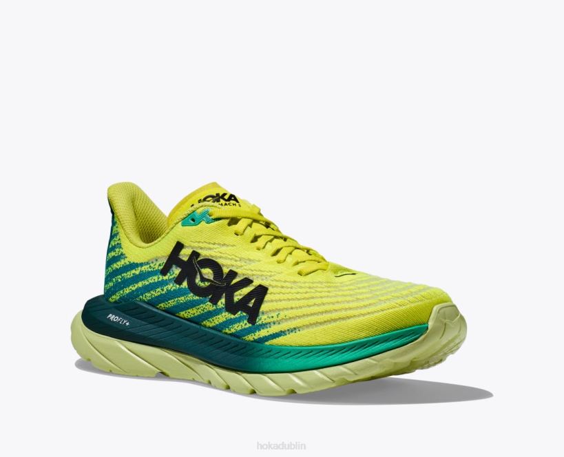 VLP8476 Hoka Men IRONMAN Mach 5 Evening Primrose/Kayaking