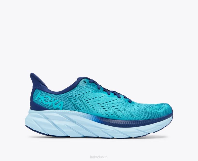 VLP8555 Hoka Men Clifton 8 Bellwether Blue/Scuba Blue