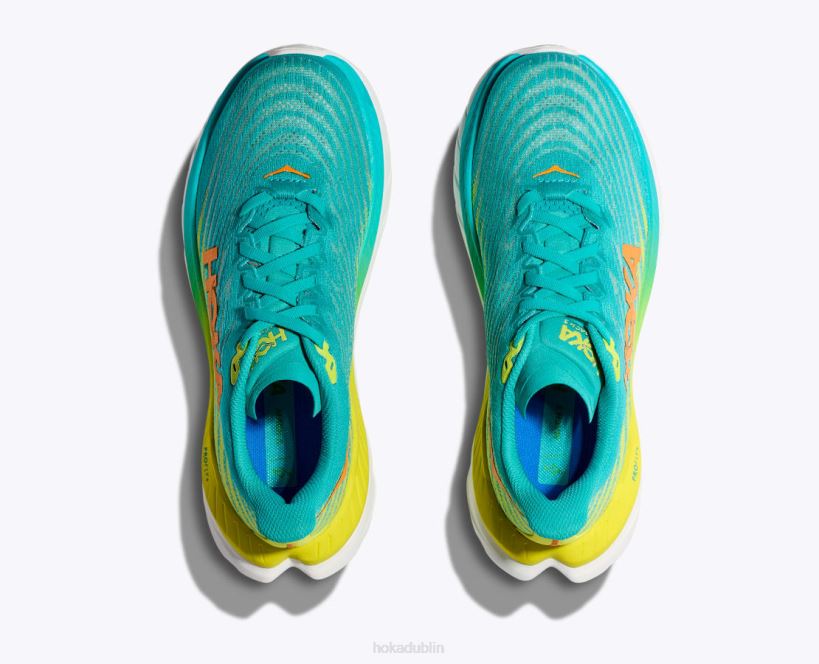 VLP8558 Hoka Men Mach 5 White/Scuba Blue