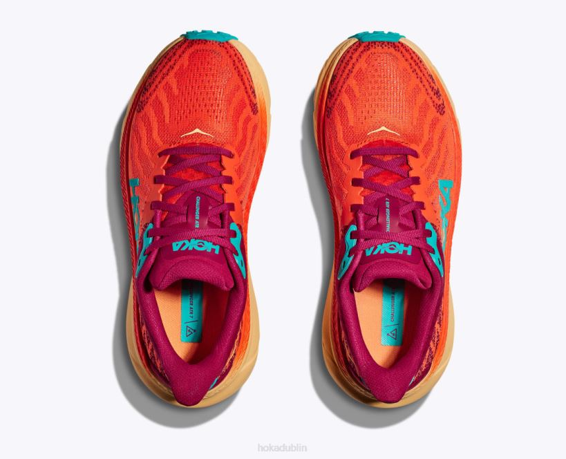 VLP8568 Hoka Men Challenger 7 Stone Blue/Evening Primrose