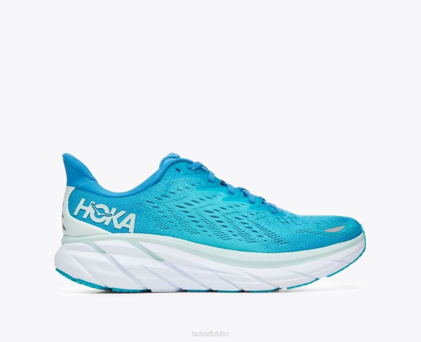VLP8574 Hoka Men Clifton 8 Ibiza Blue/Scuba Blue