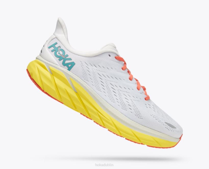 VLP8577 Hoka Men Clifton 8 Blanc De Blanc/Illuminating