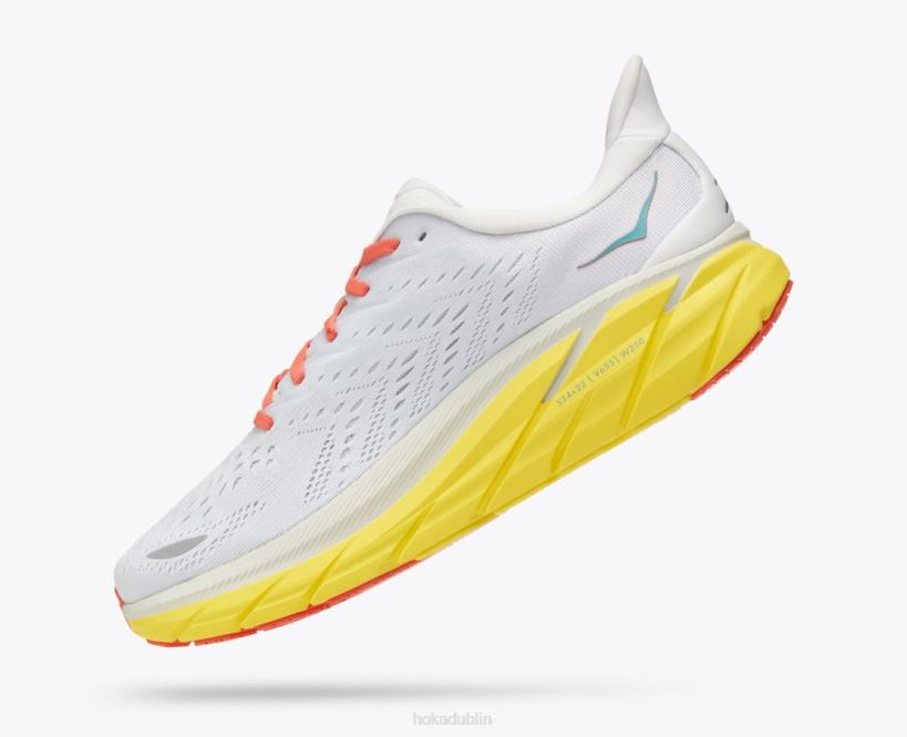 VLP8577 Hoka Men Clifton 8 Blanc De Blanc/Illuminating