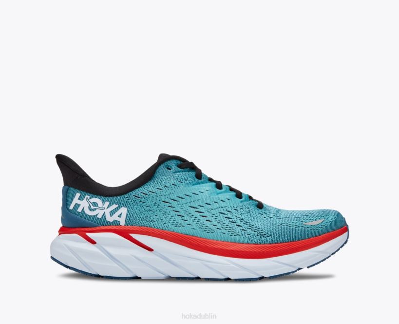 VLP8580 Hoka Men Clifton 8 Real Teal/Aquarelle