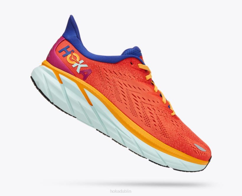 VLP8581 Hoka Men Clifton 8 Fiesta/Bluing