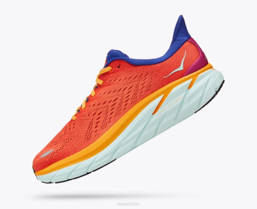 VLP8581 Hoka Men Clifton 8 Fiesta/Bluing
