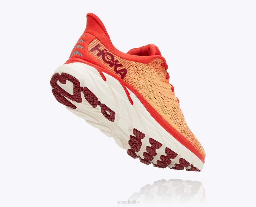 VLP8583 Hoka Men Clifton 8 Fiesta/Blazing Orange
